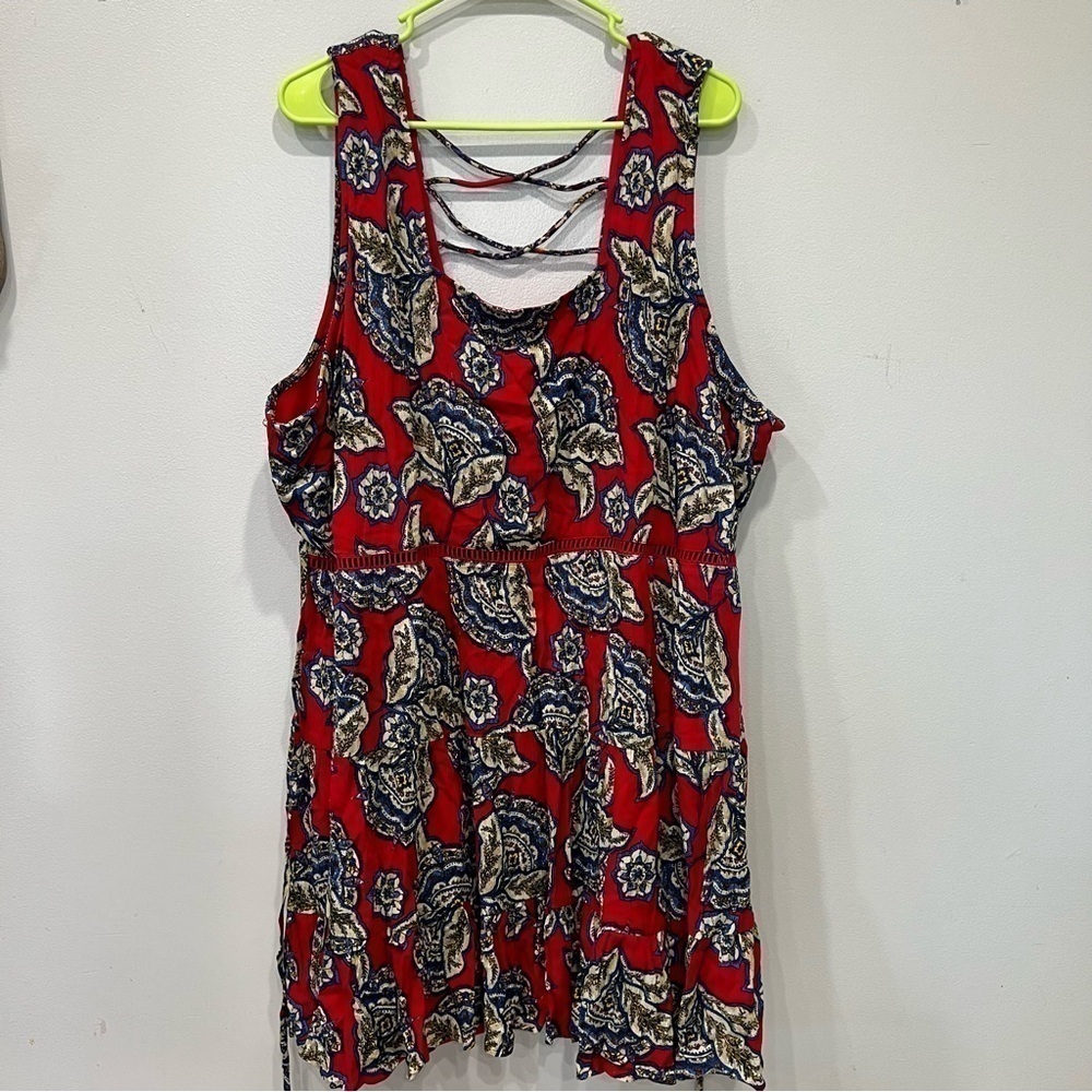 Maurices Floral Skater Dress Women’s Size 3X NEW